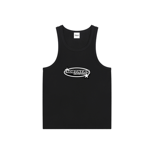 black Outer space Tank Top
