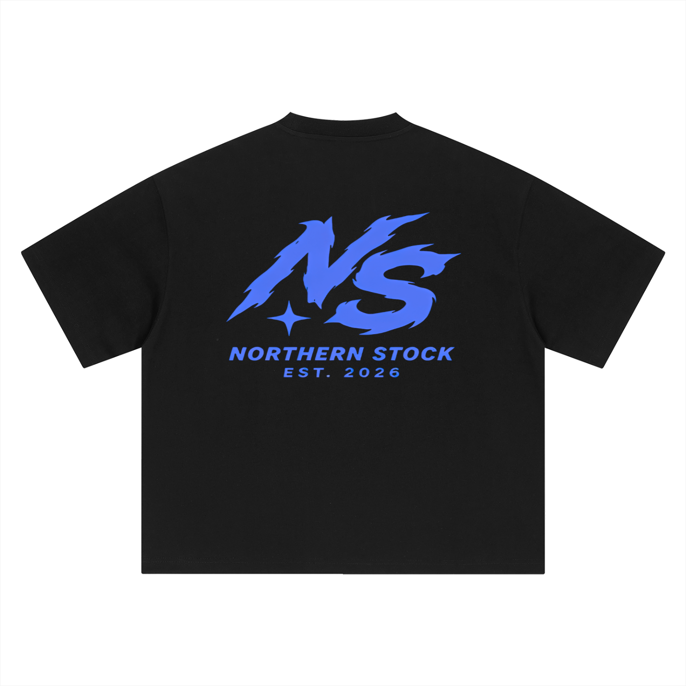 Northern Stock Blue Flame Boxy Oversized T-Shirt