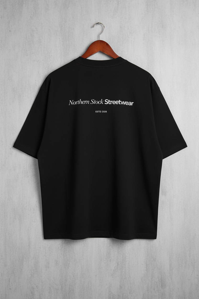 Northern Stock Streetwear back print boxy oversized tee
