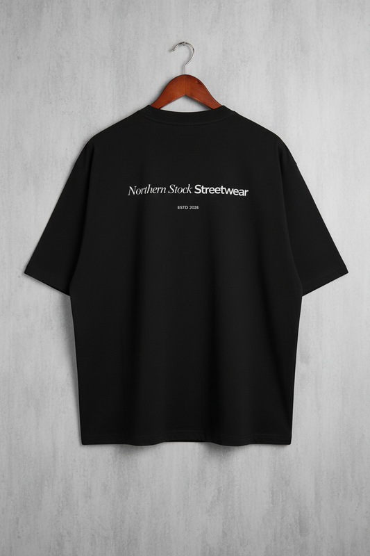 Northern Stock Streetwear back print boxy oversized tee