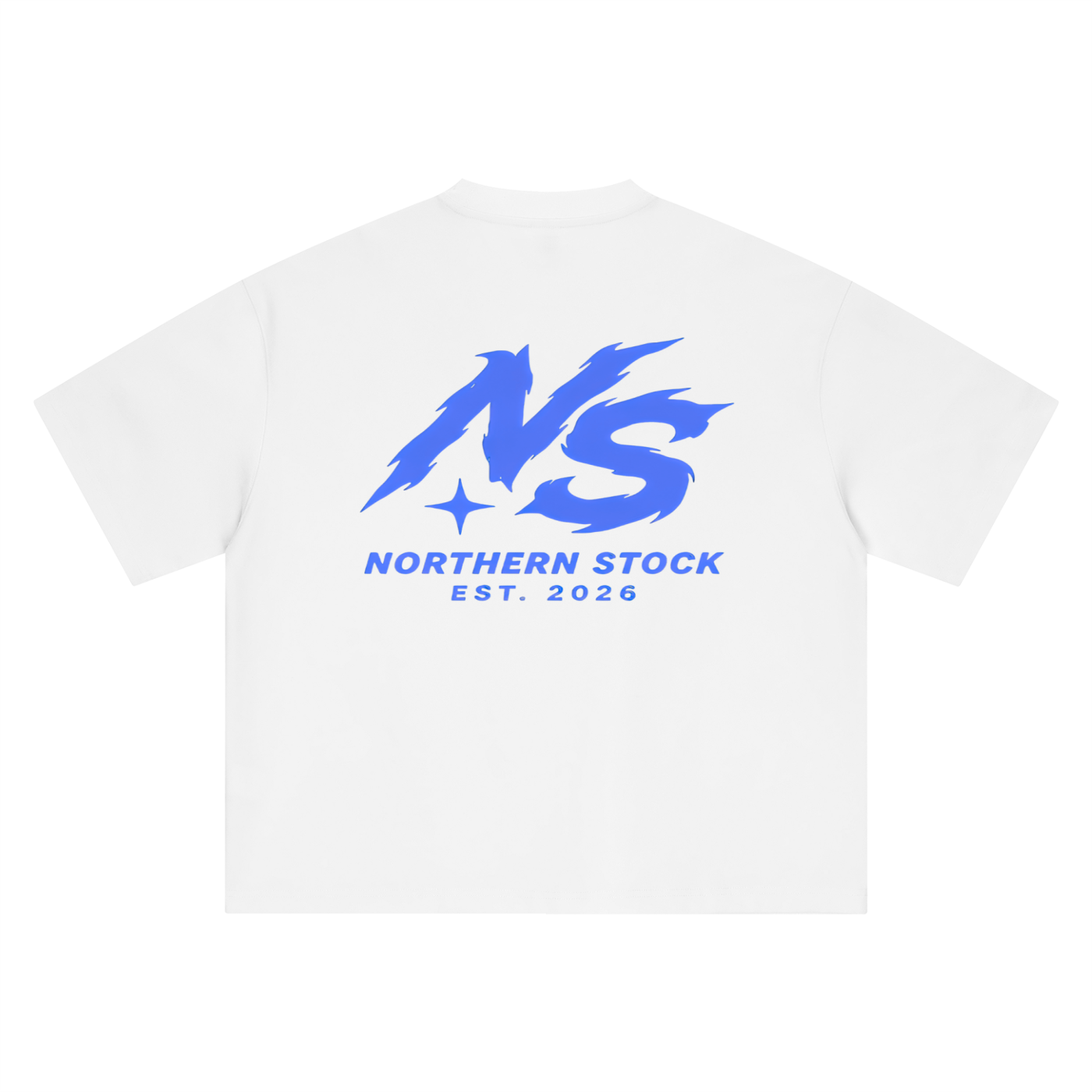 Northern Stock Blue Flame Boxy Oversized T-Shirt